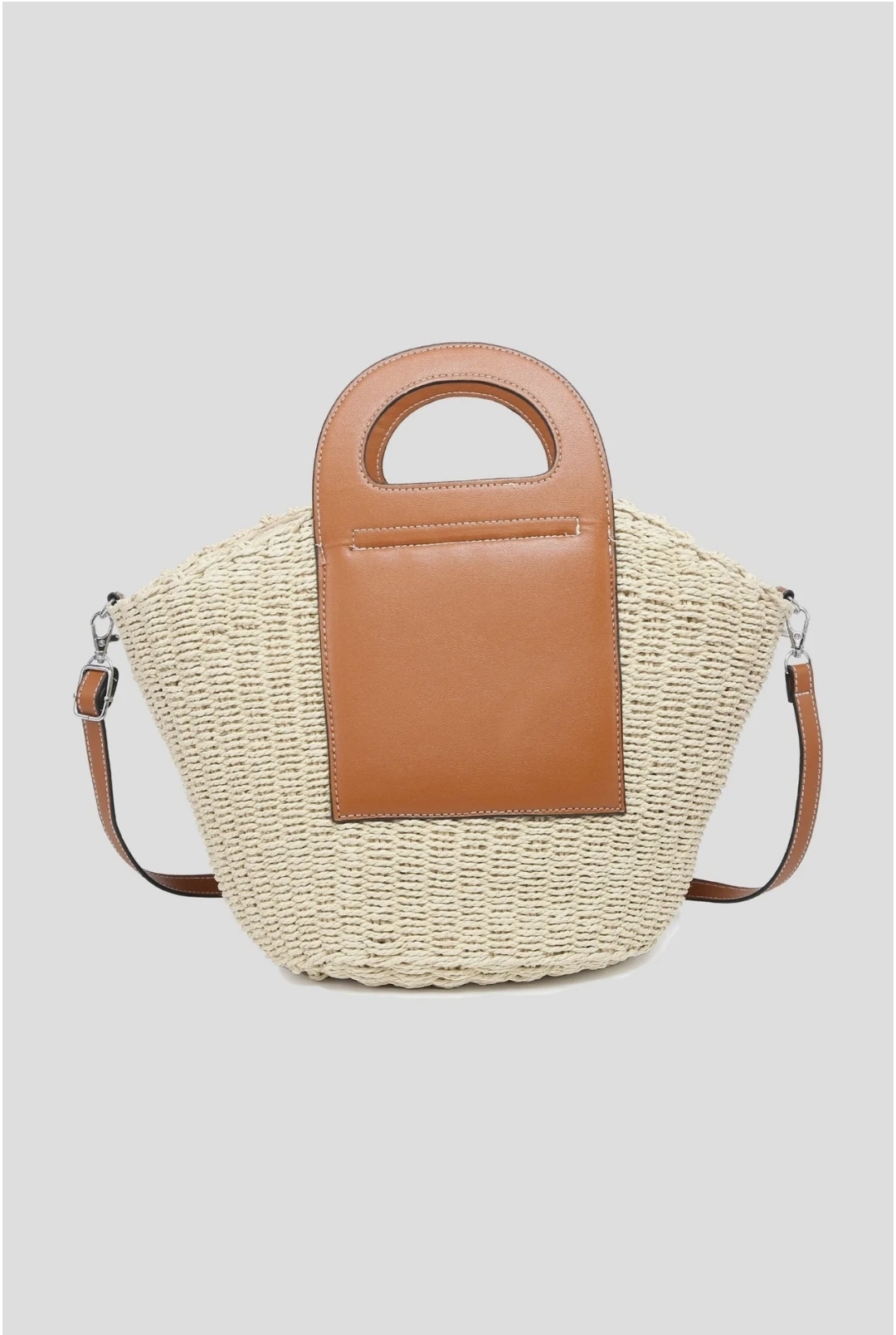 BOLSO BEIGE FIBRAS