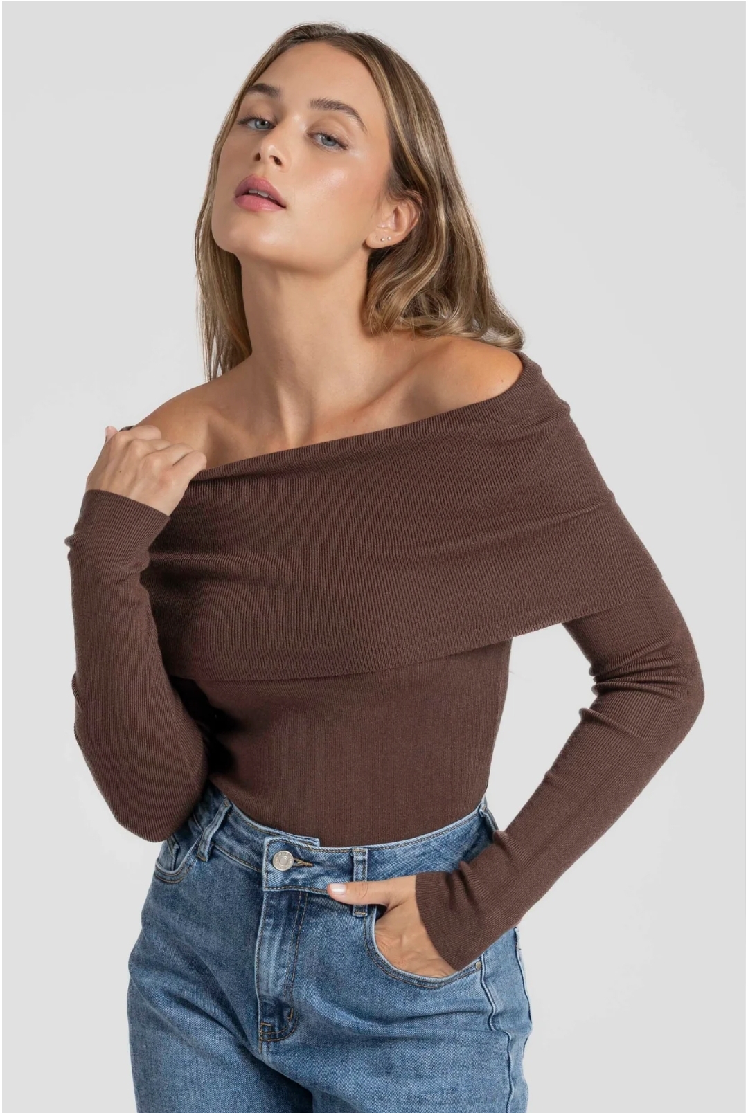 JERSEY ERINE marron