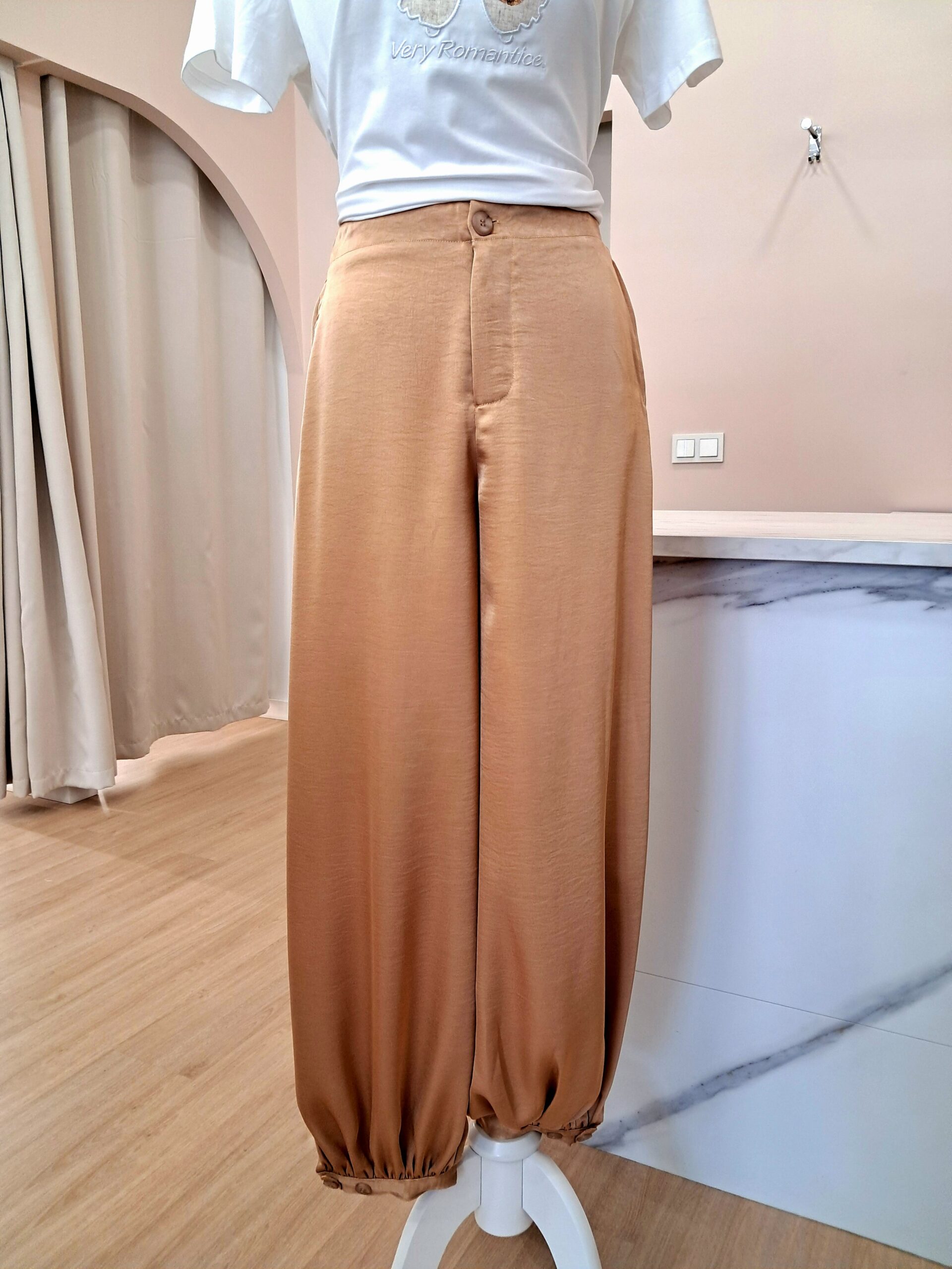 PANTALON BOMBACHO camel