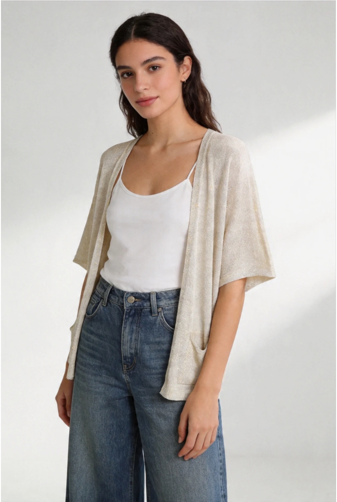 CHAQUETA HILO beige