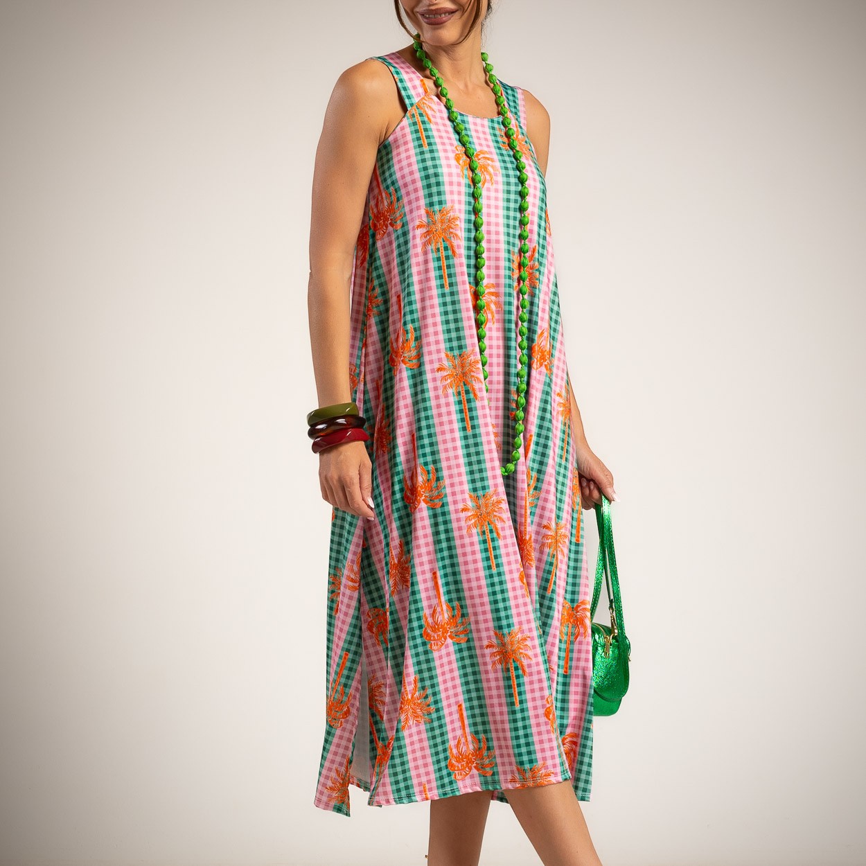VESTIDO LICRA verde