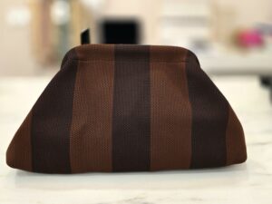 BOLSO RAYAS marron