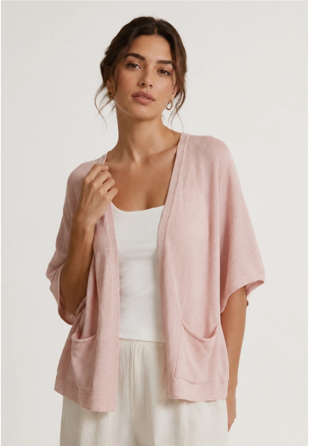 CHAQUETA HILO rosa